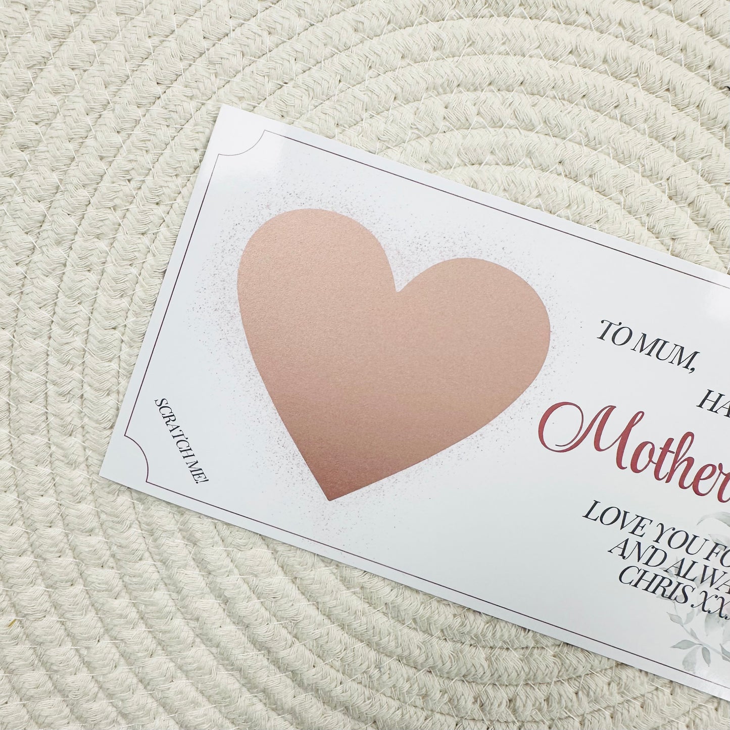 Mother's Day Scratch Reveal Voucher - Flowers