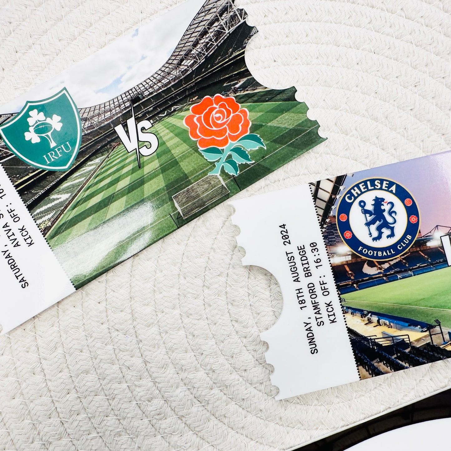 Acrylic Sports Photo Gift Ticket