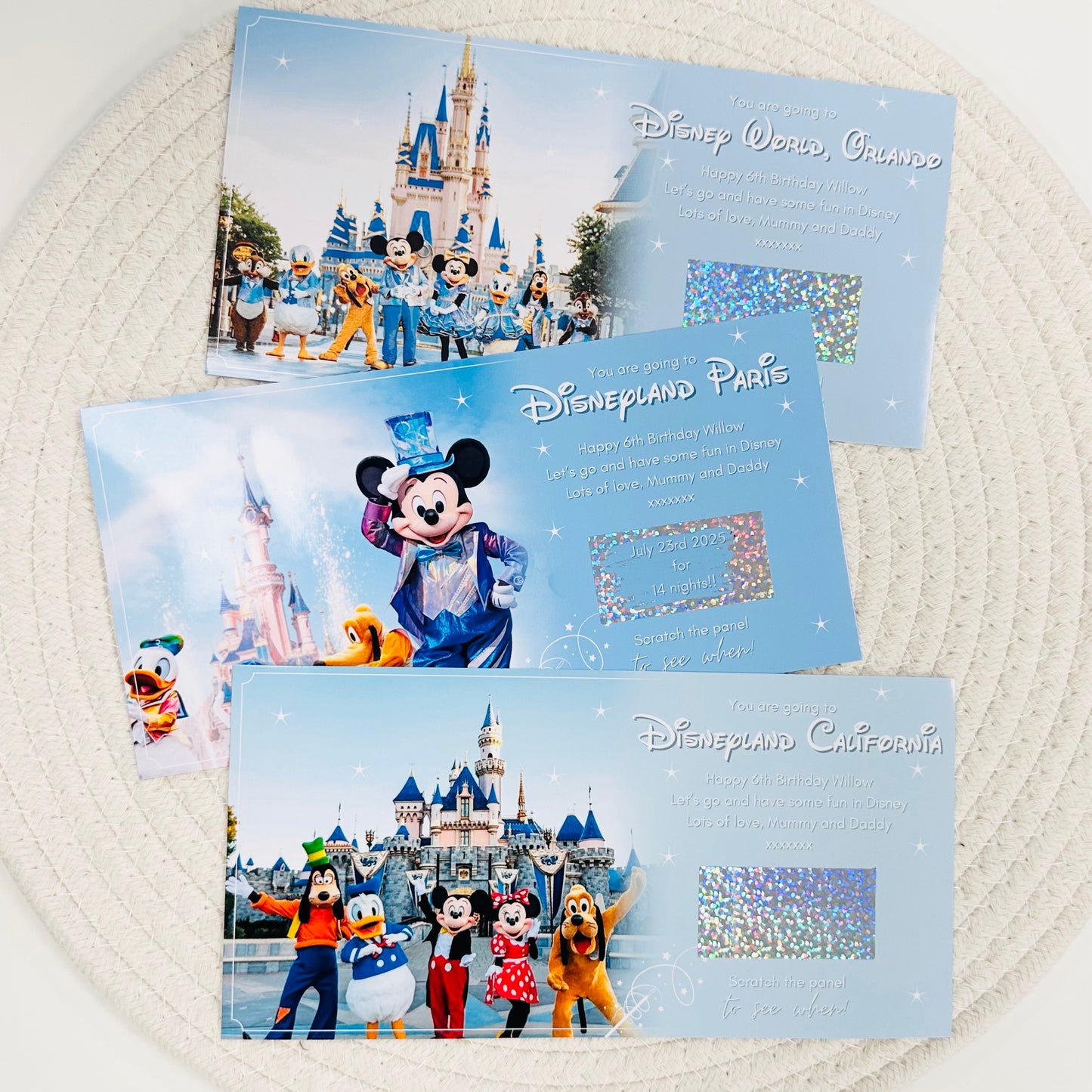 Disneyland Scratch Reveal Voucher