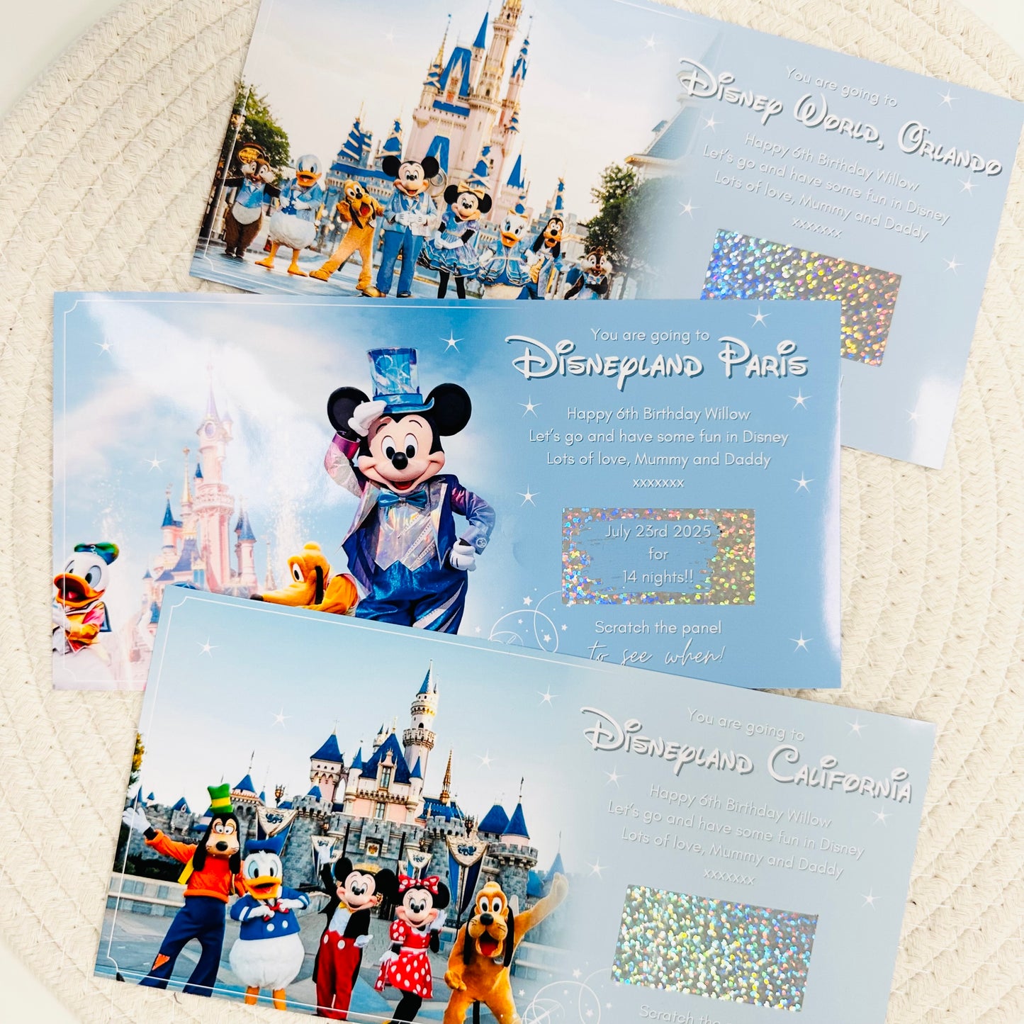 Disneyland Scratch Reveal Voucher