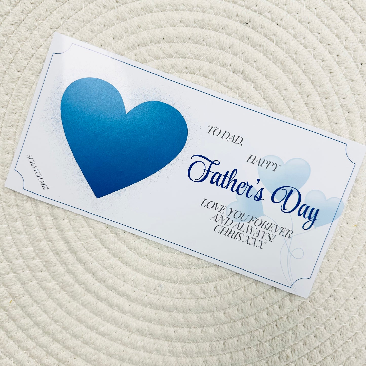 Father's Day Scratch Reveal Voucher - Balloons