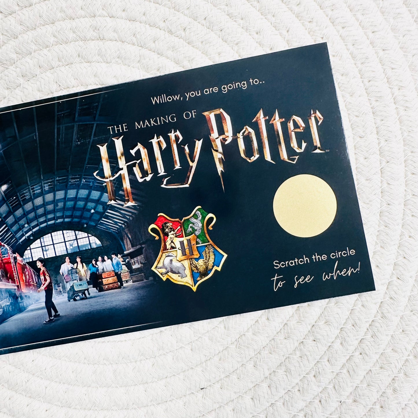 The Making of Harry Potter Scratch Reveal Voucher