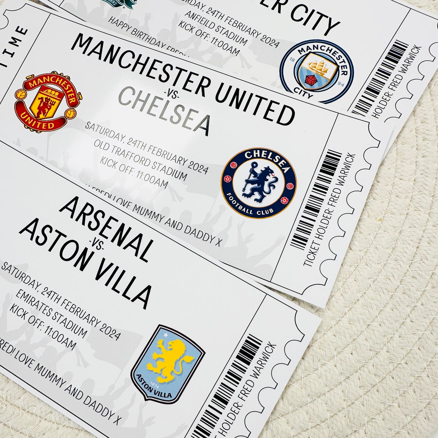 Football Gifting/Memento Ticket