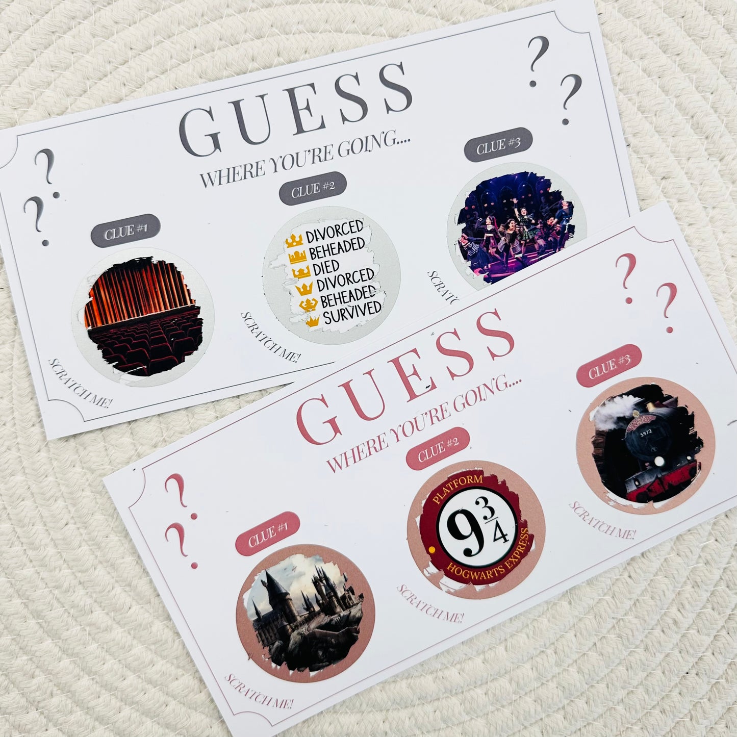 Clues Scratch Reveal Voucher