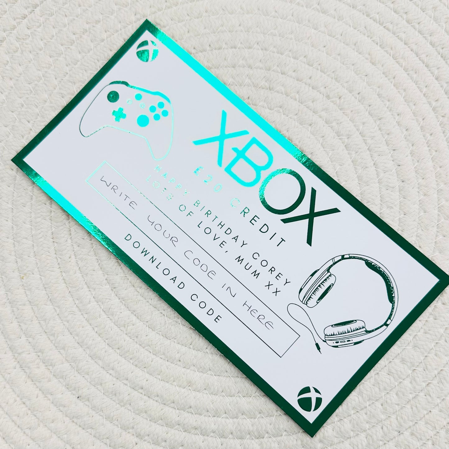 XBOX Voucher (DIY)