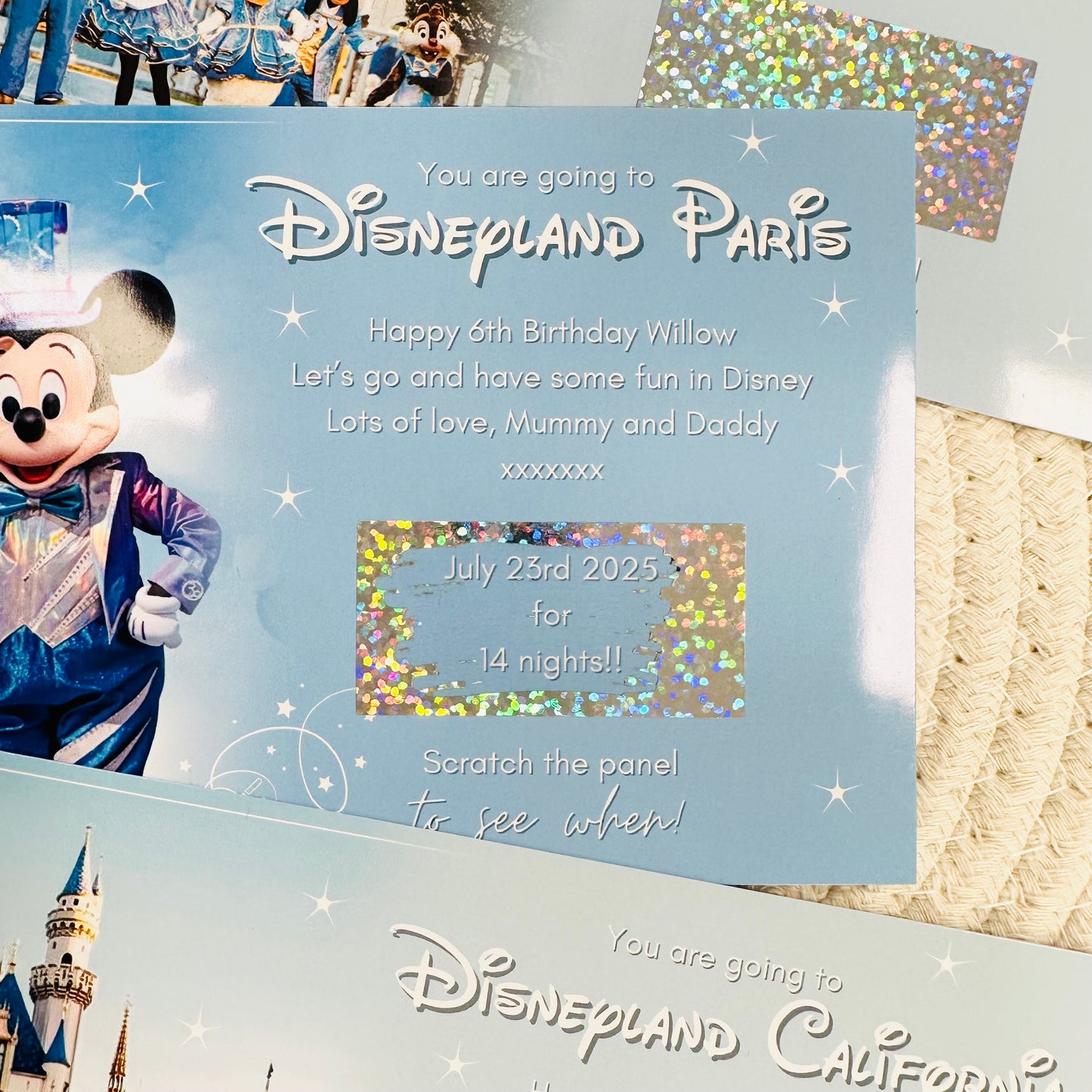 Disneyland Scratch Reveal Voucher