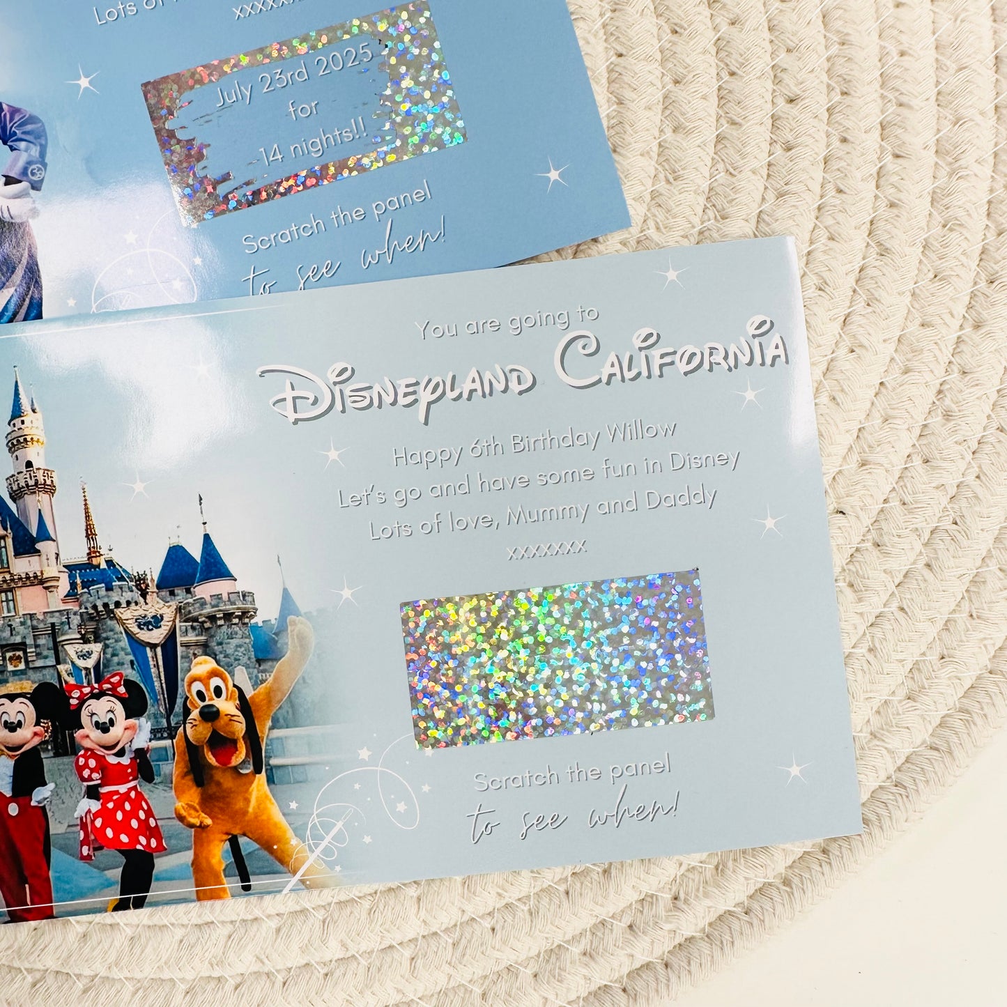 Disneyland Scratch Reveal Voucher