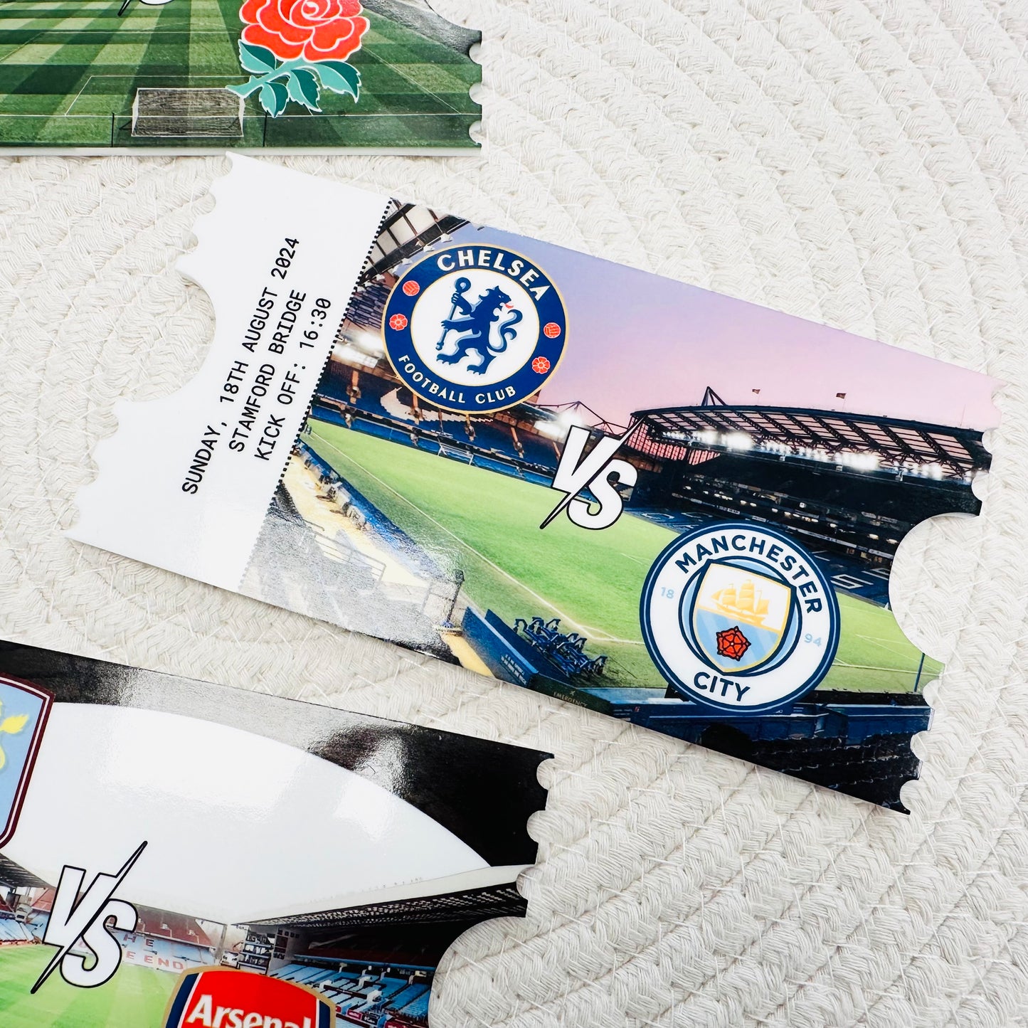 Acrylic Sports Photo Gift Ticket