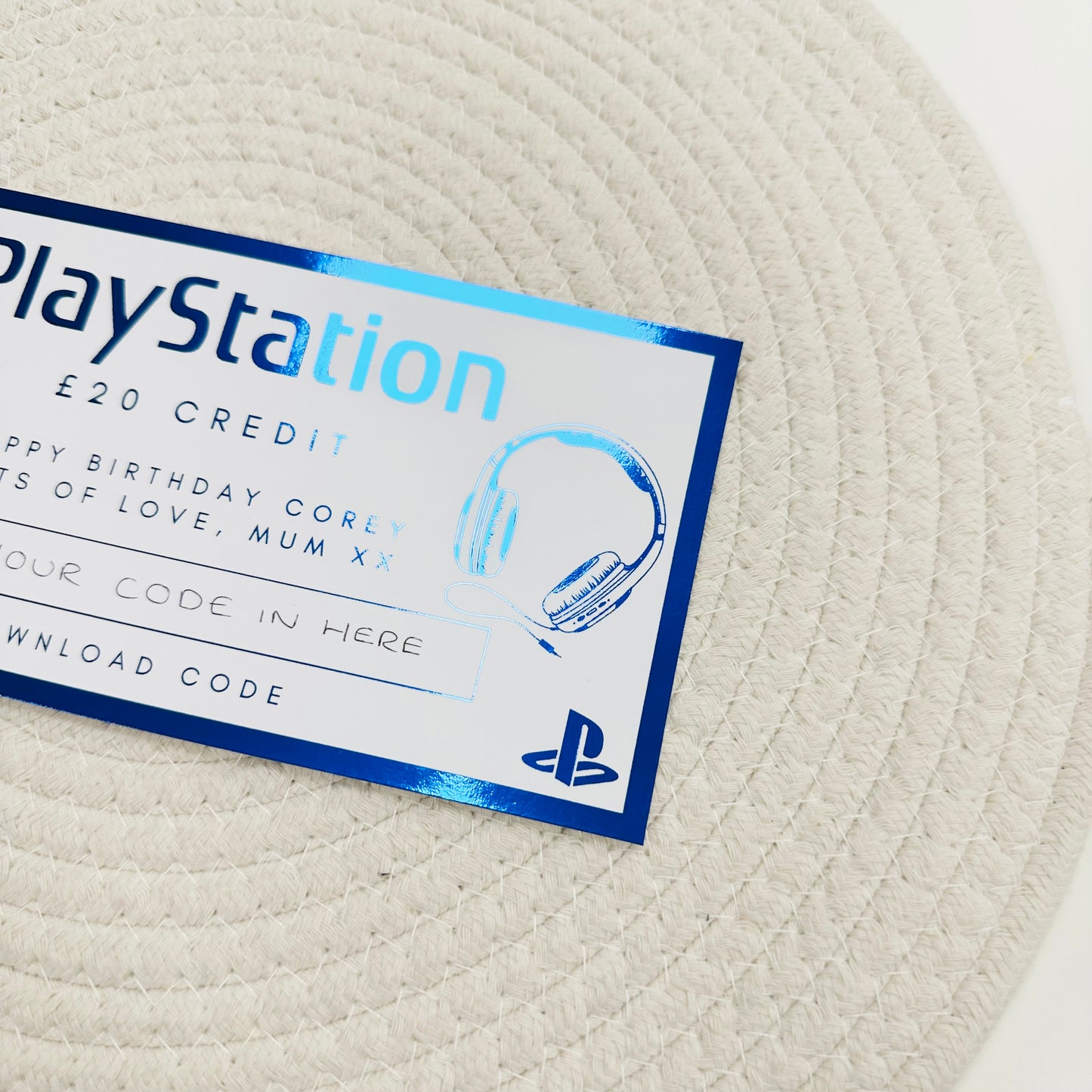 PlayStation Voucher (DIY)