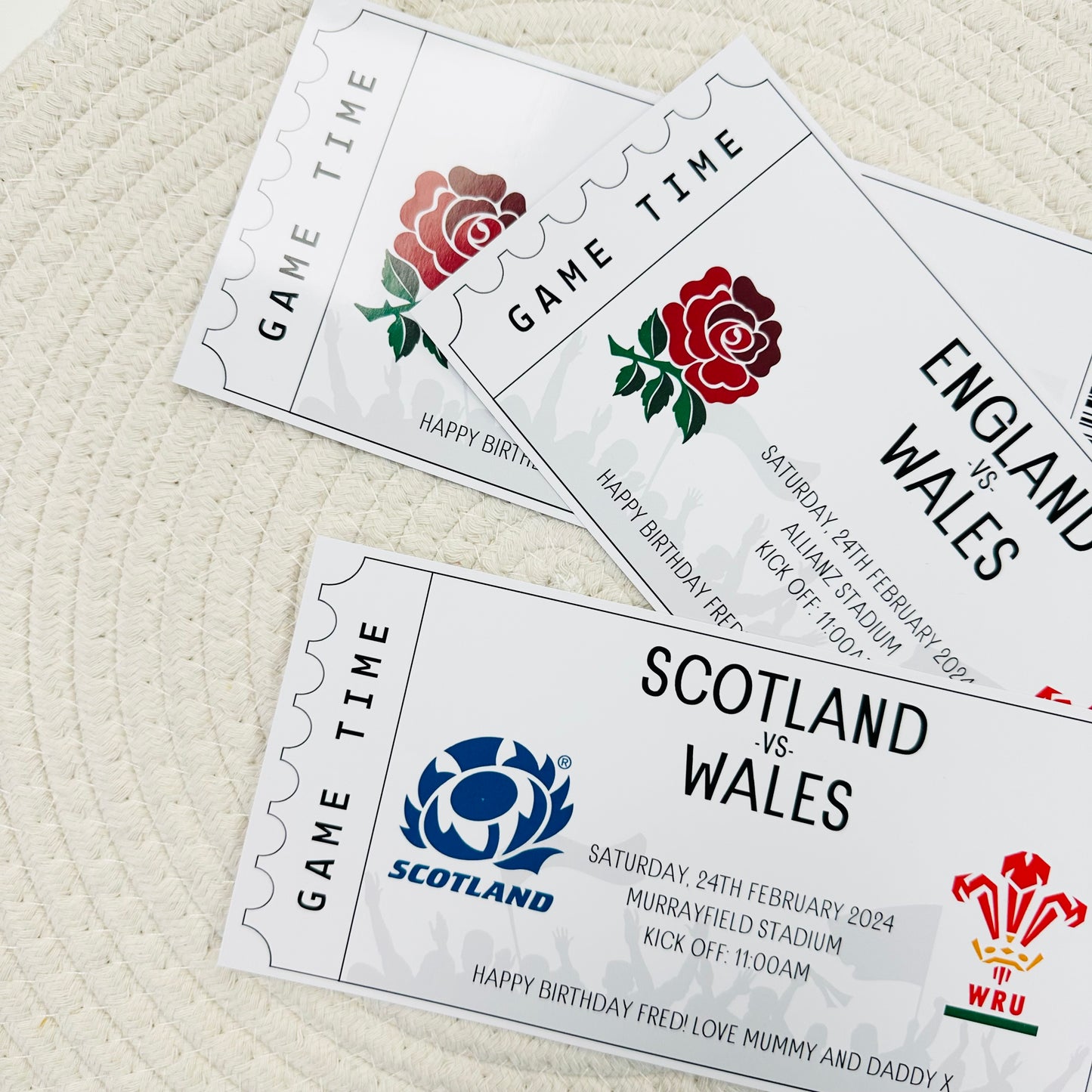 Rugby Gifting/Memento Ticket