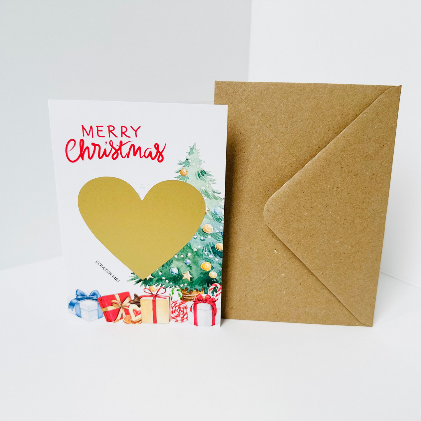 Christmas DIY Scratch Reveal Card - Christmas Morning