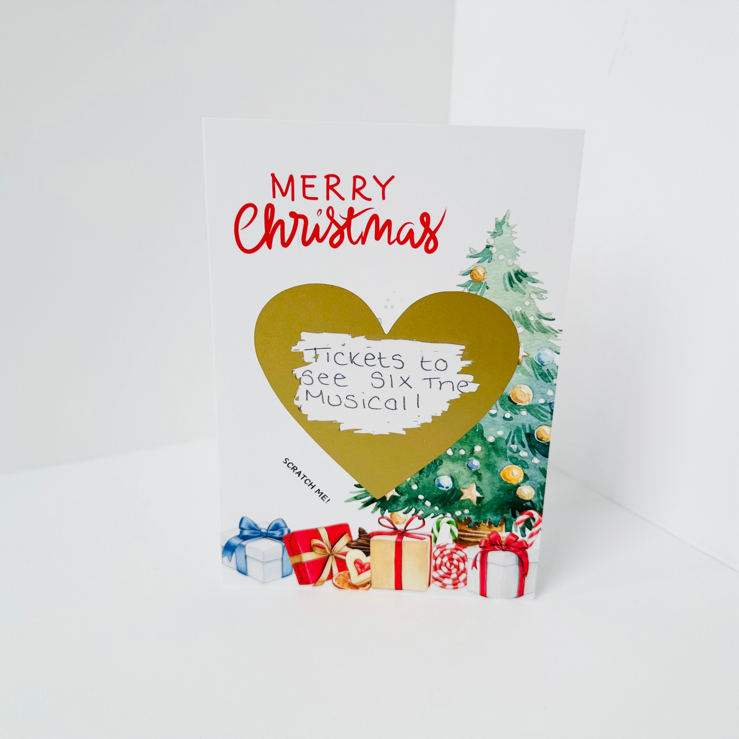 Christmas DIY Scratch Reveal Card - Christmas Morning