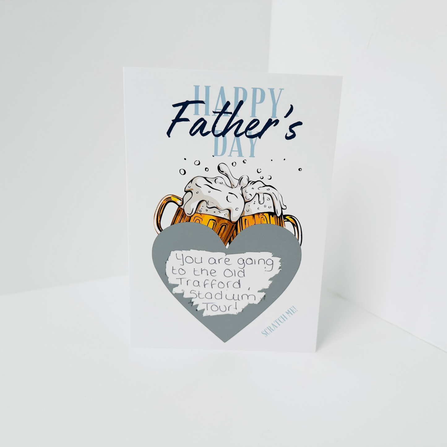 Father's Day DIY Scratch Reveal Card - Cheers