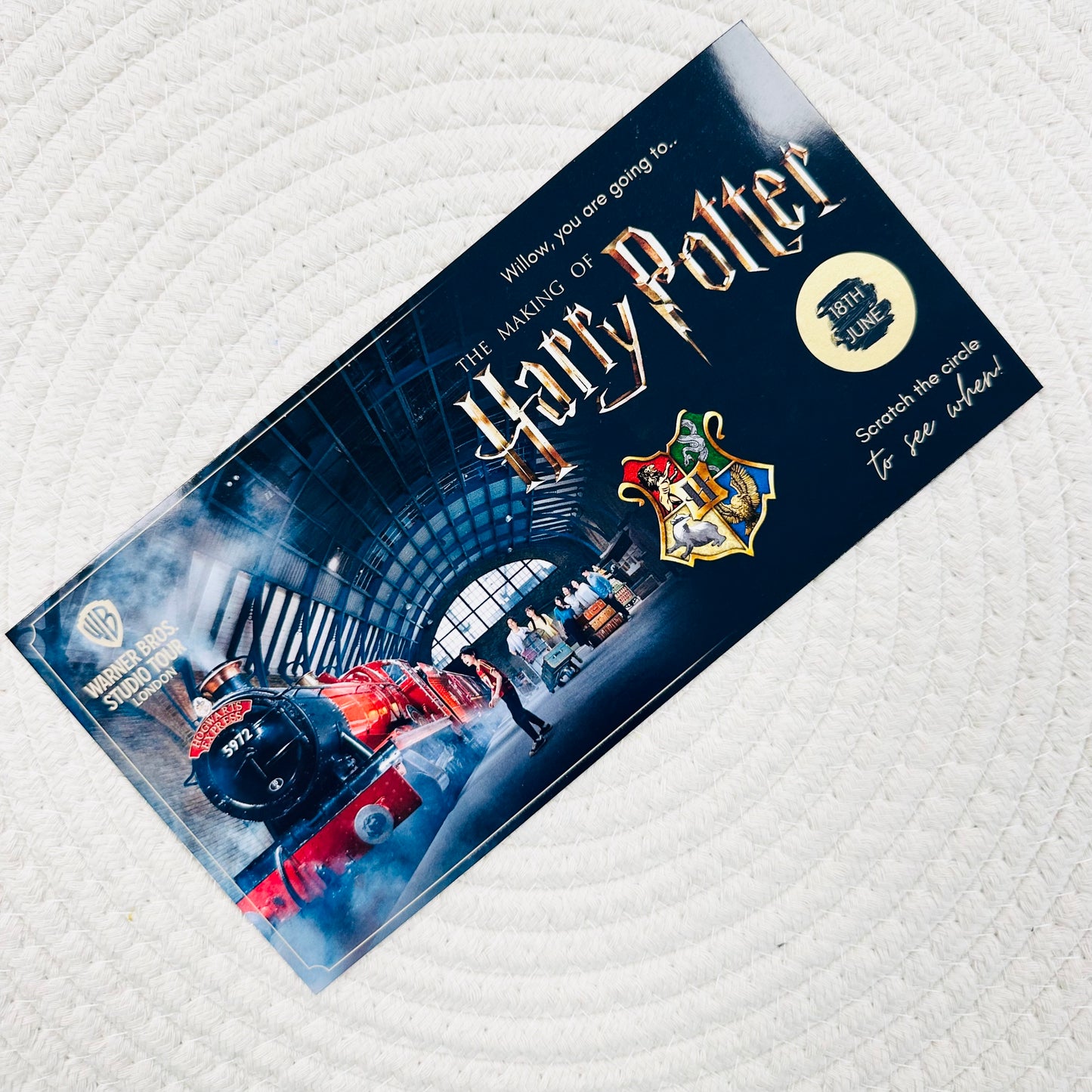 The Making of Harry Potter Scratch Reveal Voucher