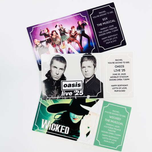 Acrylic Event Photo Gift Ticket - Large