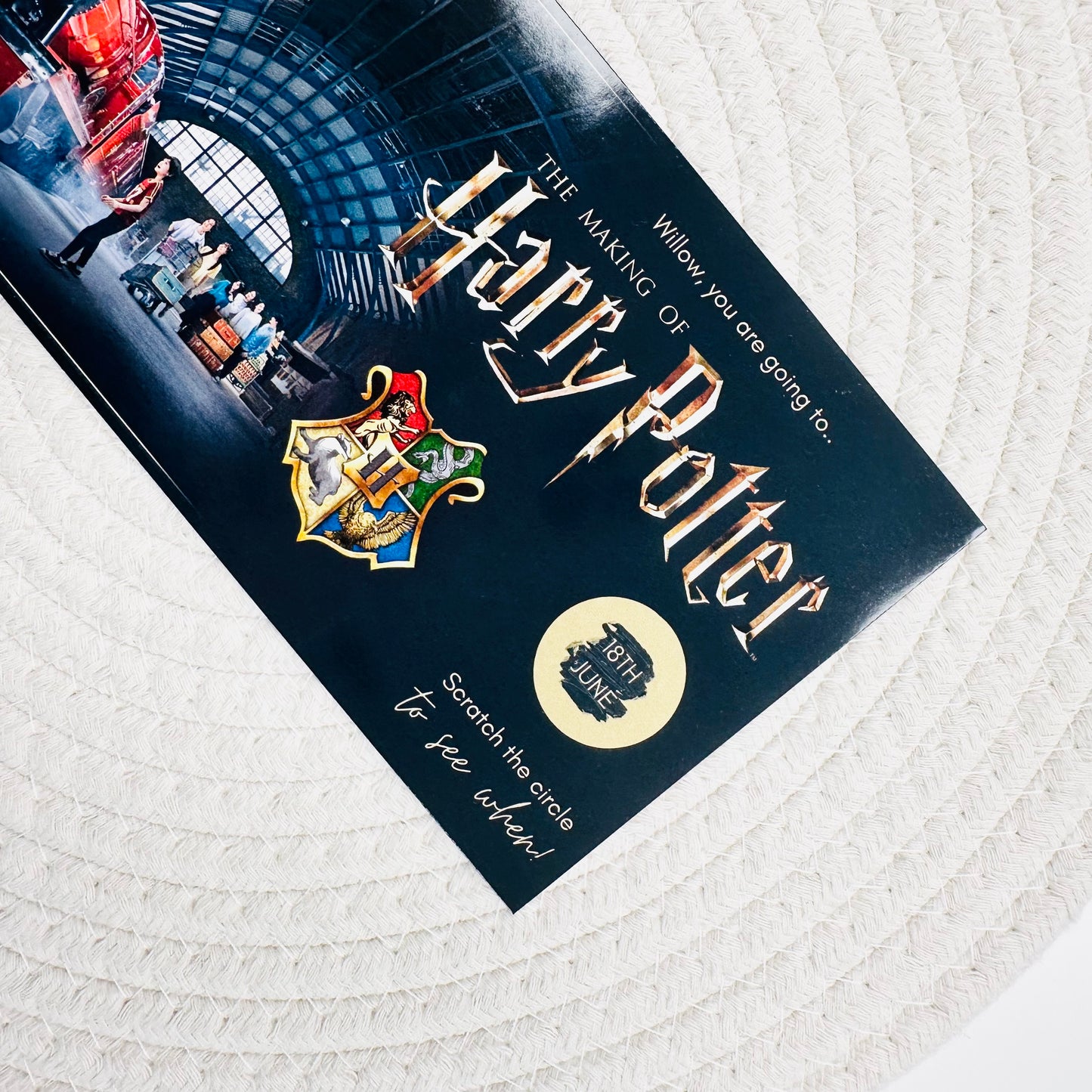 The Making of Harry Potter Scratch Reveal Voucher