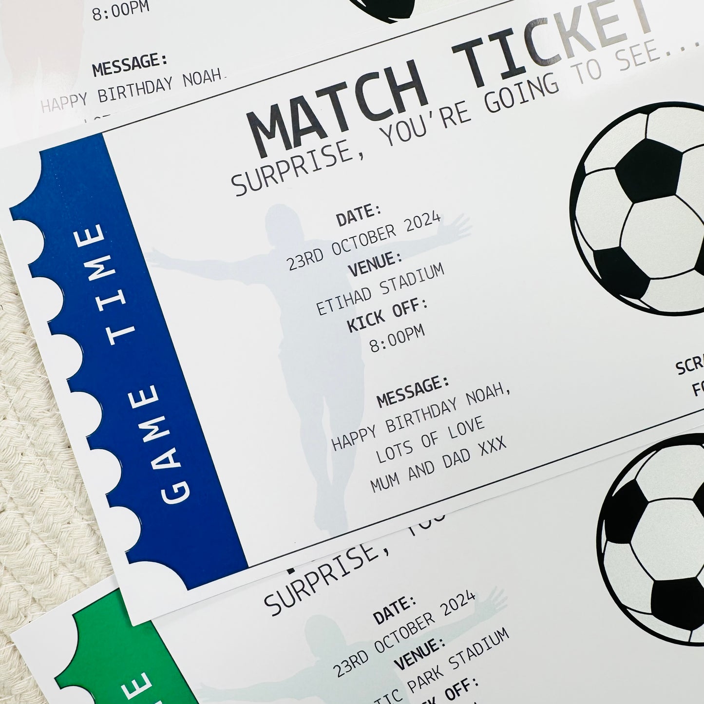 Football Match Scratch Reveal Ticket