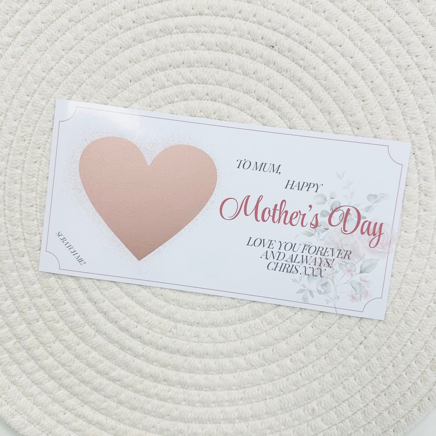 Mother's Day Scratch Reveal Voucher - Flowers