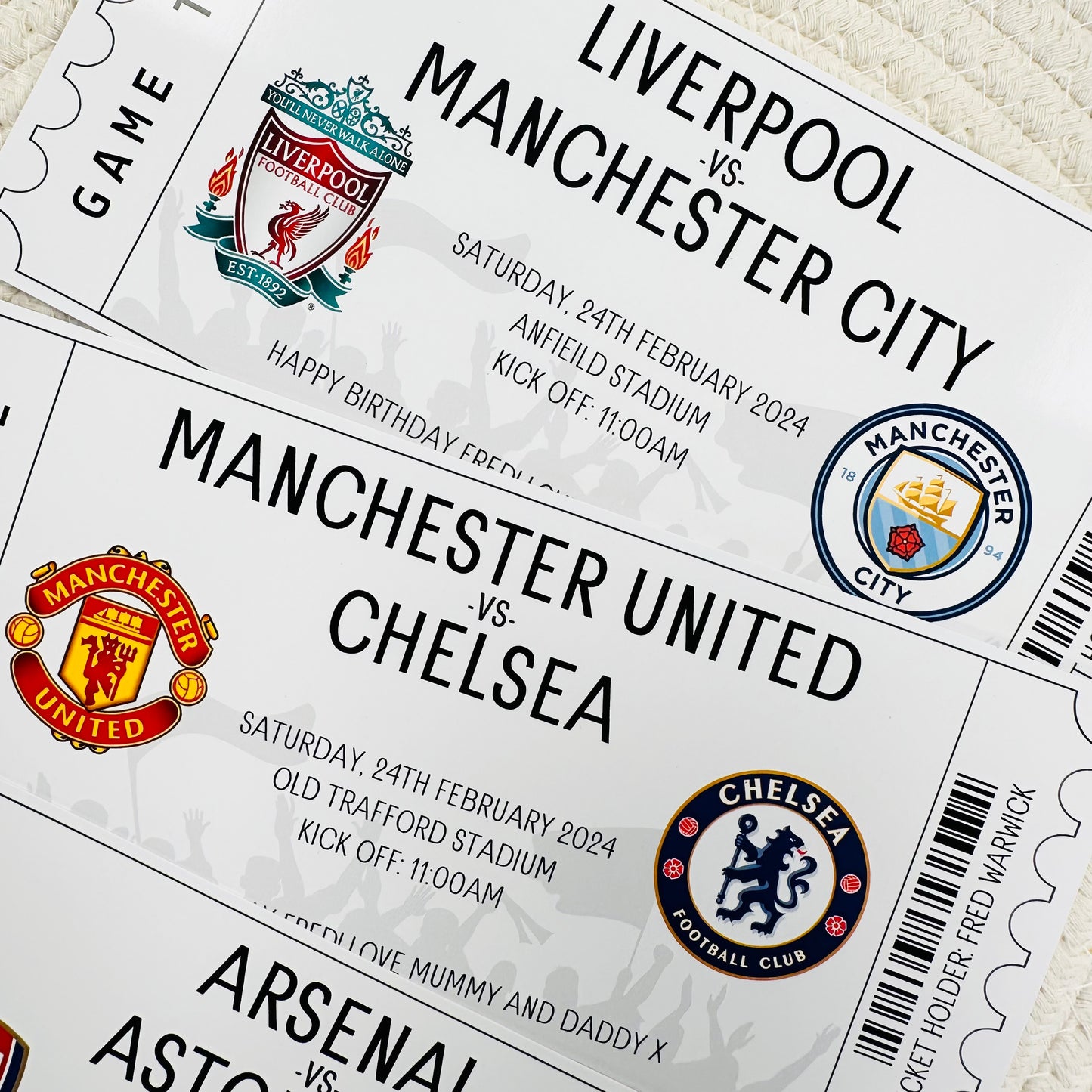 Football Gifting/Memento Ticket