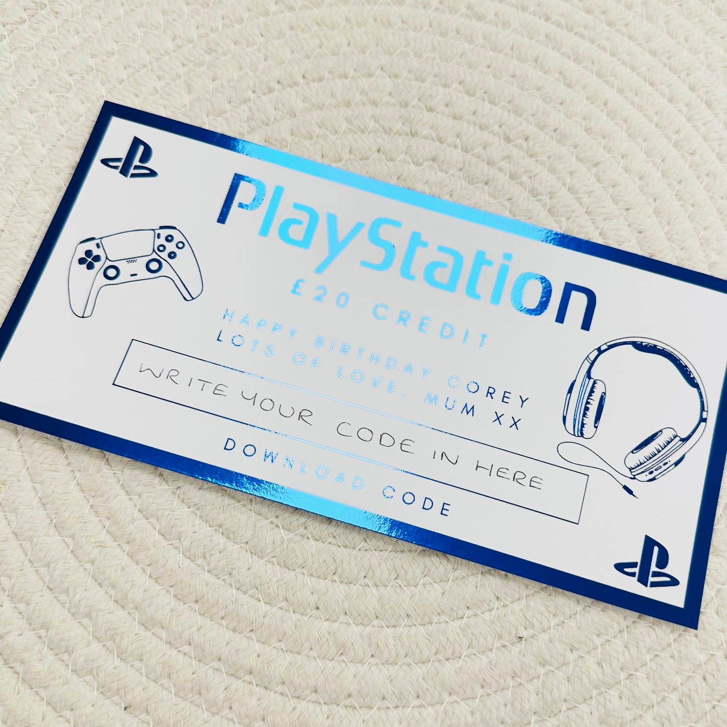 PlayStation Voucher (DIY)